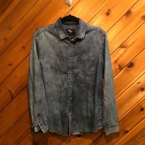 Primark long sleeve denim button down medium
